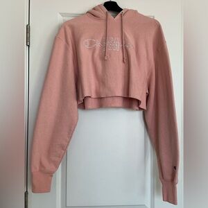 Champion Women's Blush Cropped Hoodie